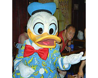 We met the Donald Duck